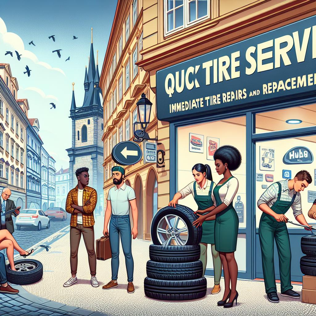 Rychlé pneuservis: Okamžité opravy a výměny pneumatik v Praze