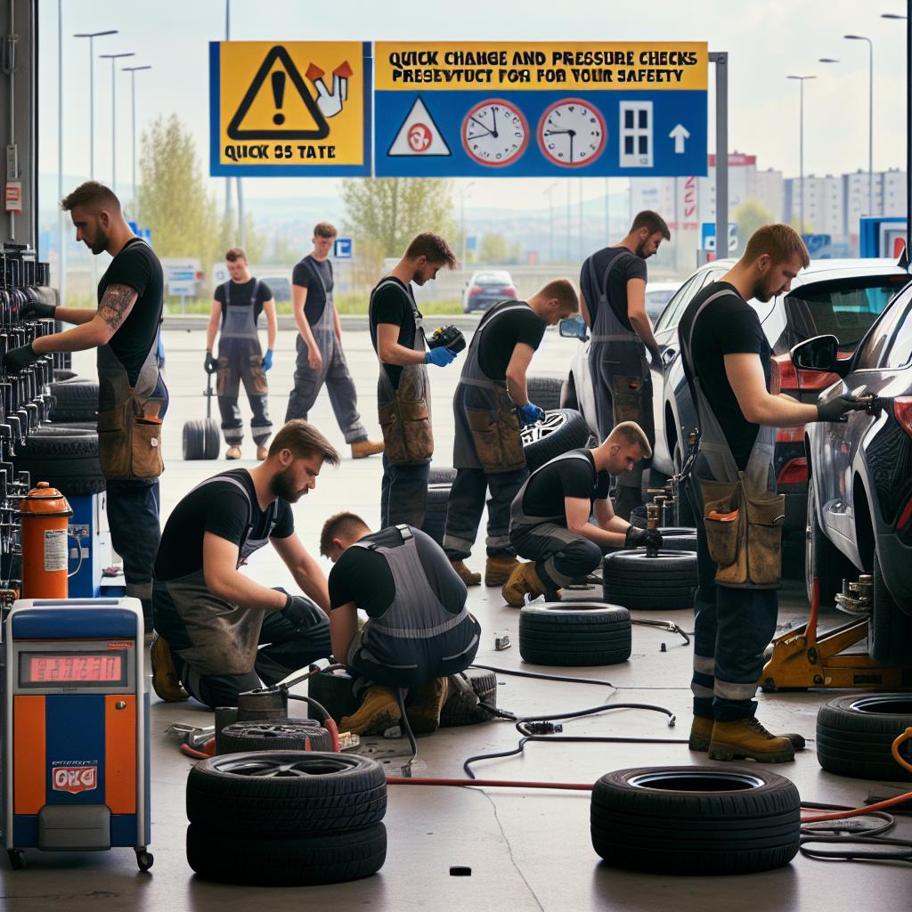 Pneumatiky Brno: Rychlá výměna a kontroly tlaku pro vaše bezpečí